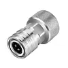 Garden Hose to Pressures Washer Adapter Leak-Proof 3/4 GHT to 1/4 Quick Connect Convert Stainless Steel Water Hose to Power Washer Connector for Car Wash Outdoor