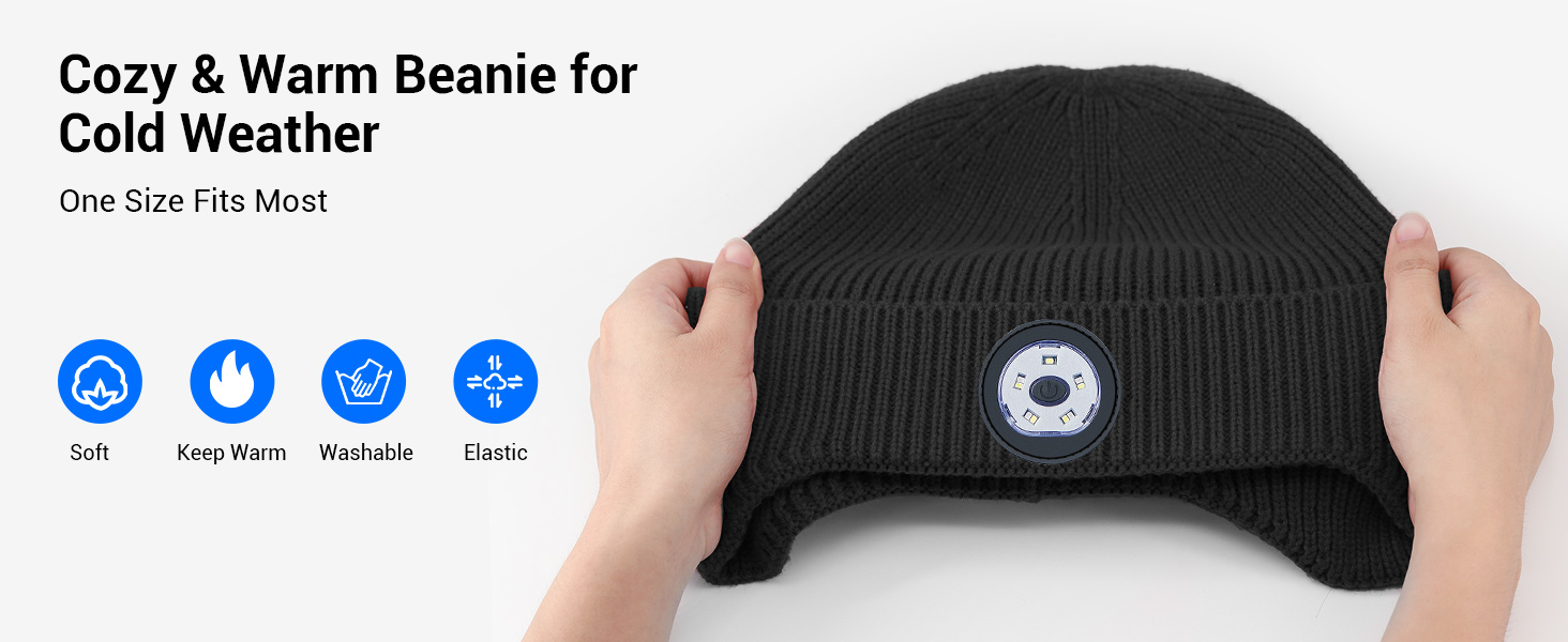 bluetooth hat with light