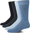 Calvin Klein Men's Dress Socks - Cotton Blend Crew Socks: Patterns and Solids (4 Pack)
