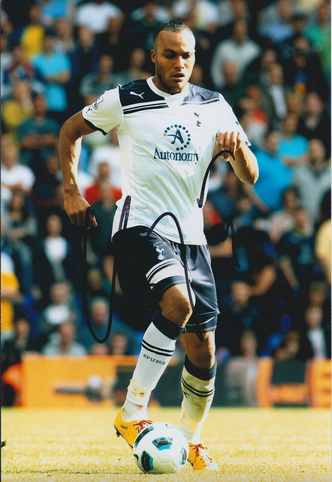 Younes KABOUL Signed 12x8 Photo Poster painting AFTAL COA Autograph RARE Tottenham Hotspurs