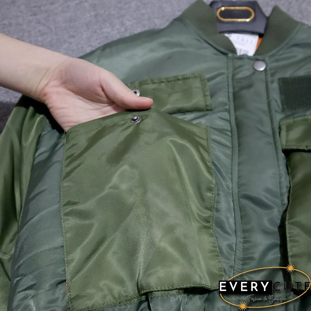 Autumn Winter Women Fashion Bomber Jackets Coat Solid Zipper Short Baseball Outwear Female Tops Casual Loose Overcoats