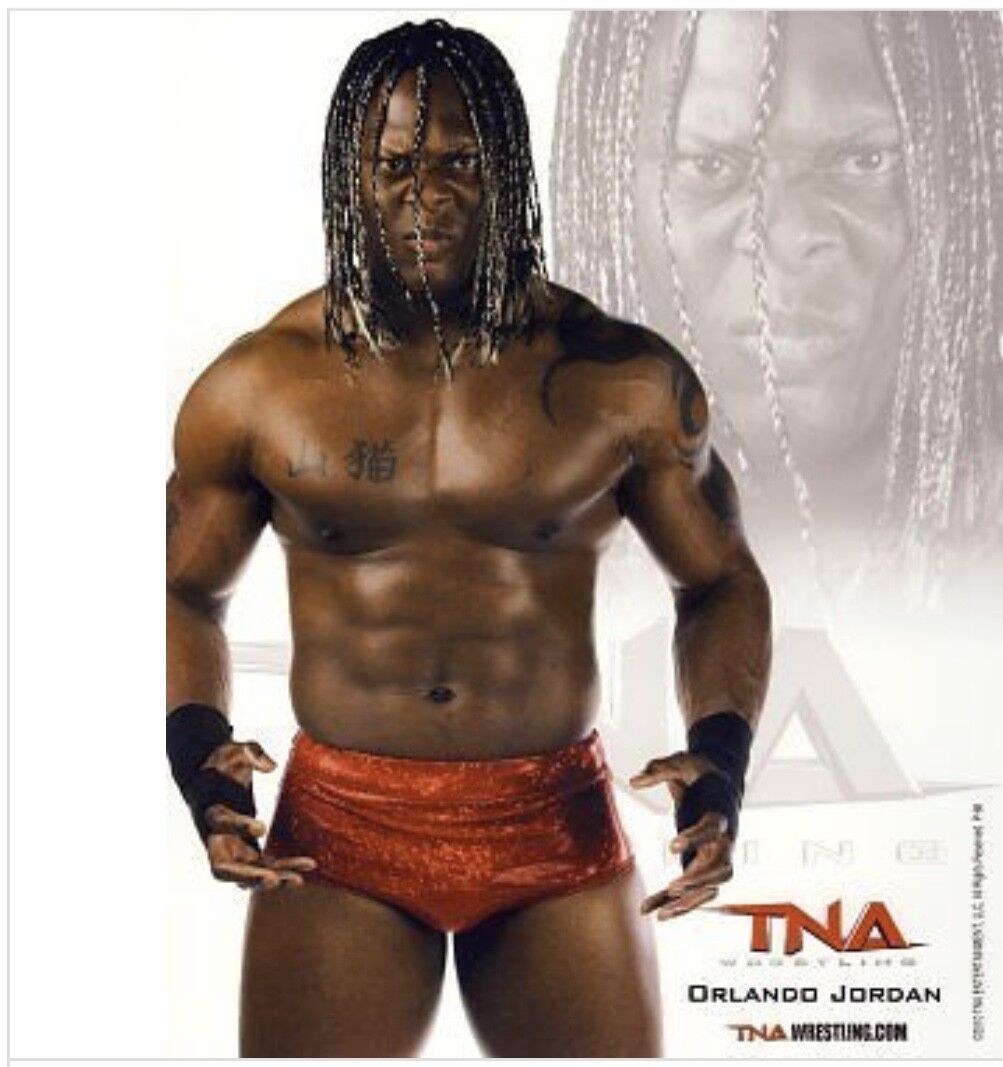 TNA ORLANDO JORDAN P-66 8X10 LICENSED PROMO Photo Poster painting