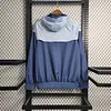 2023/2024 Paris Saint-Germain Windbreaker(Grey-Light Blue)Football Shirt 1:1 Thai Quality