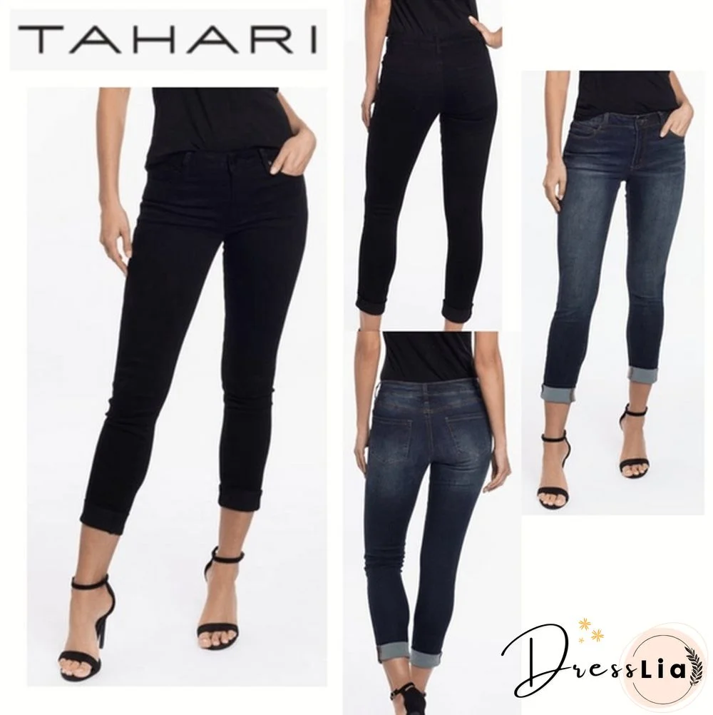 Tahari Ladies, Sophia - 26' Mid-rise Rolled