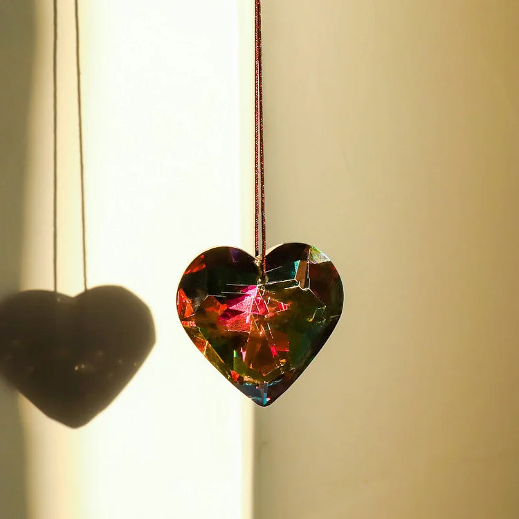 Hanging Heart Suncatcher Prism Crafts | 168DEAL