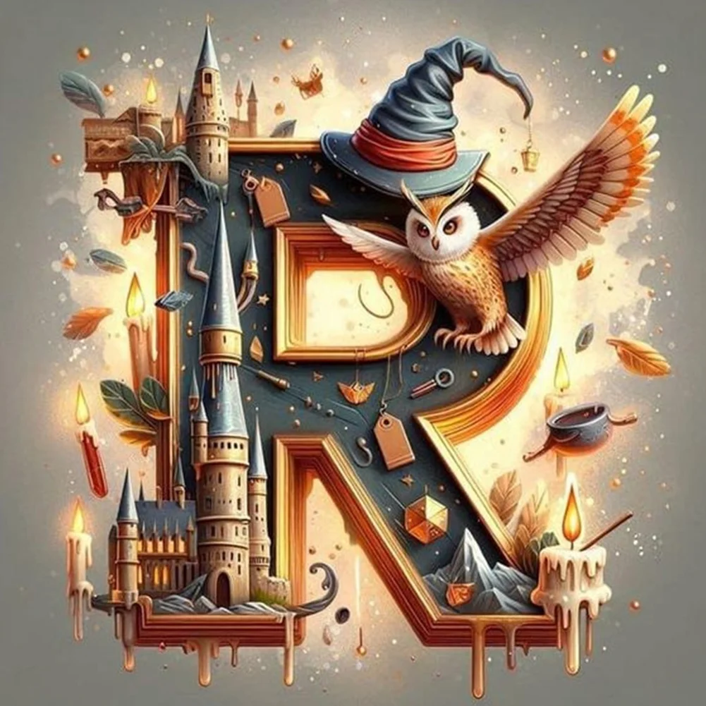 Diamond Painting - Full Square Drill - Harry Potter Letters(Canvas|35*35cm)