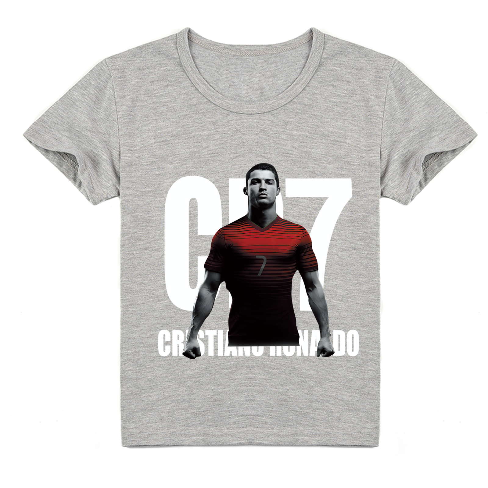 Mayoulove Kids' Cristiano Ronaldo Short Sleeve T-Shirt - Stylish Soccer Tee for Boys  Girls | Trendy Sportswear-Mayoulove