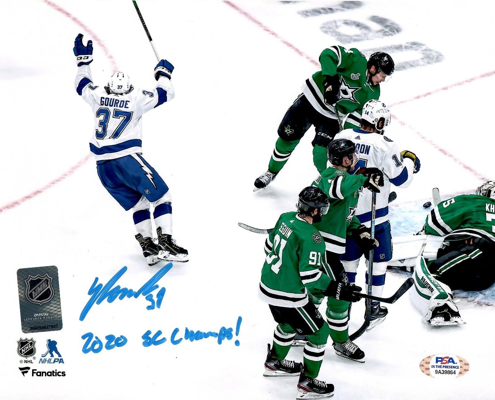 Yanni Gourde autographed inscribed 8x10 Photo Poster painting NHL Tampa Bay Lightning PSA COA