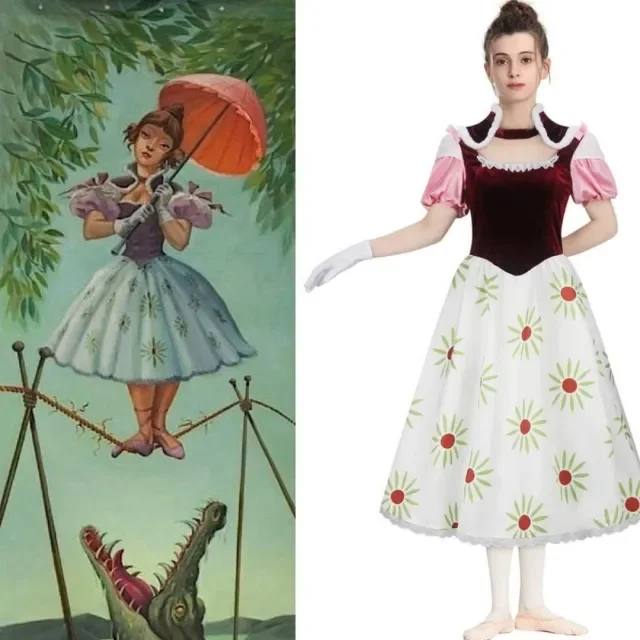 The Haunted Mansion Costume Tightrope Girl Cosplay Costume