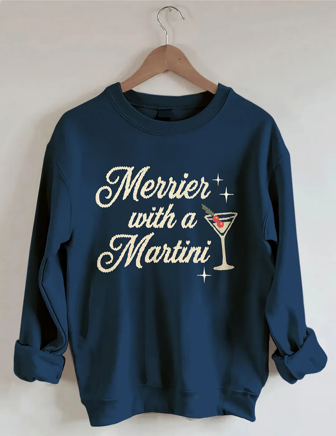 Merrier With A Martini Sweatshirt