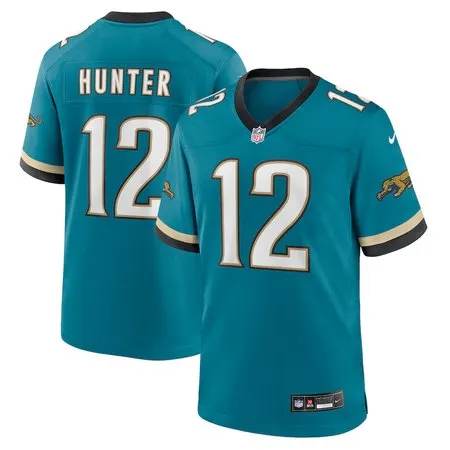 Youth Jacksonville Jaguars #12 Travis Hunter Teal 2025 NFL Draft First Round Pick 2nd Alternate Game Jersey