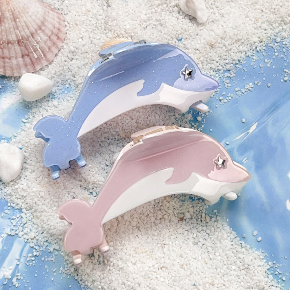 Dolphin Hair Claw Clip: Embrace the Ocean's Mystery and Summer's Playful Spirit