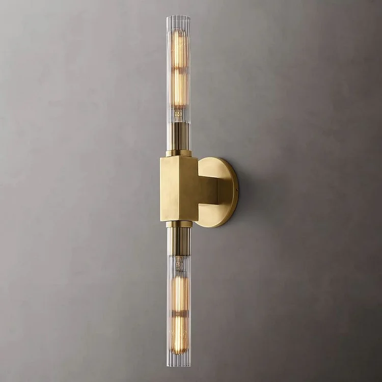 Prismatic Glass Linear Wall Sconce