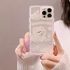 Transparent Cartoon Prints Silicone iPhone 15 Plus Cases For Girls