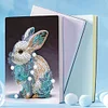 5D Diamond Mosaic Notebook 50 Pages DIY Partial Special Shaped Drill Journal A5 Chinese Zodiac Notebook Kit