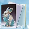 uk.everydayedeals (Limited Stock)DIY A5 50 Pages Partial Special Shaped Drill Diamond Painting Rabbit Notebook