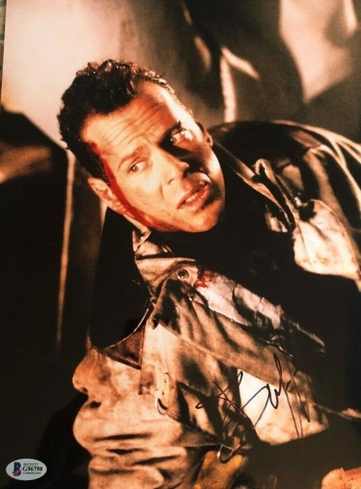 Bruce Willis signed autographed 11x14 Photo Poster painting Die Hard Beckett Authenticated