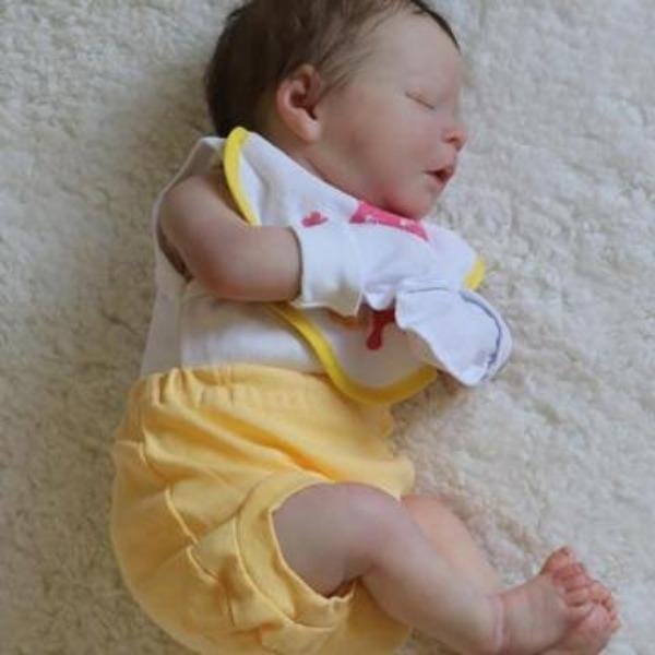Lifelike 17.5'' Maren Reborn Baby Doll Girl, Cloth Body & Slicone Body - Reborn Shoppe