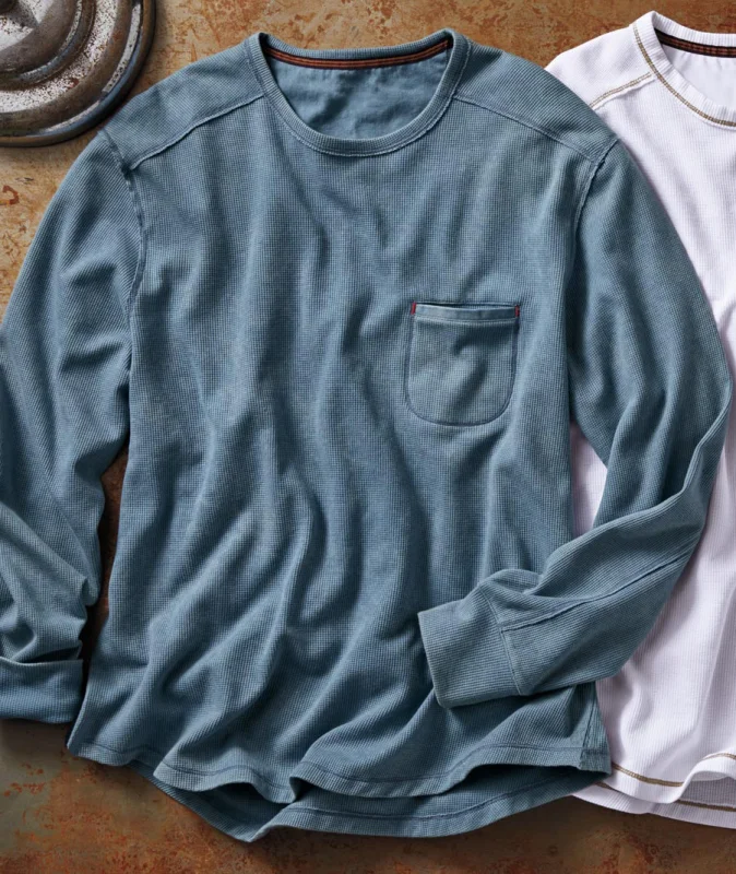 Men's Solid Color Casual Pocket Long Sleeve Top