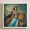 >SALE<Full Embroidery Cotton Thread 11CT Printed Princess Jasmine Cross Stitch 40x40cm