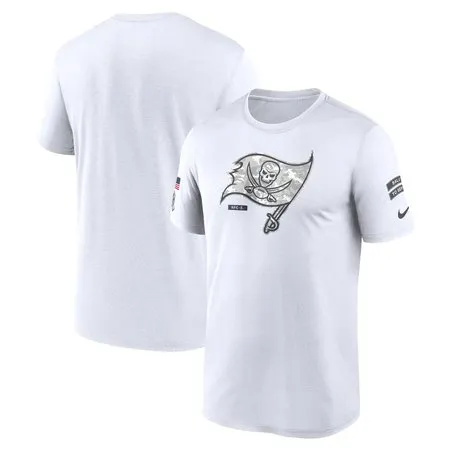 Men's Tampa Bay Buccaneers  White 2024 Salute To Service Legend Performance T-Shirt