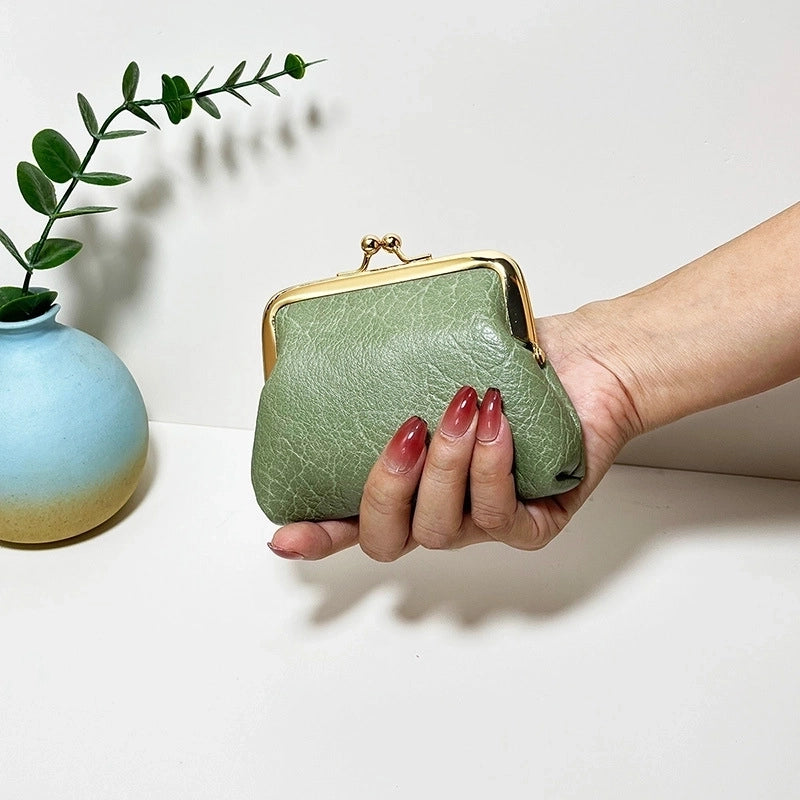 Vintage Women's Bag Coin Purse Women's Short Wallet Hasp Candy Color Coin Bag In Stock3