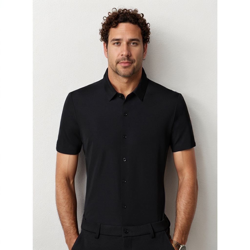 Workplace Style Men's Silk Shirt REAL SILK LIFE