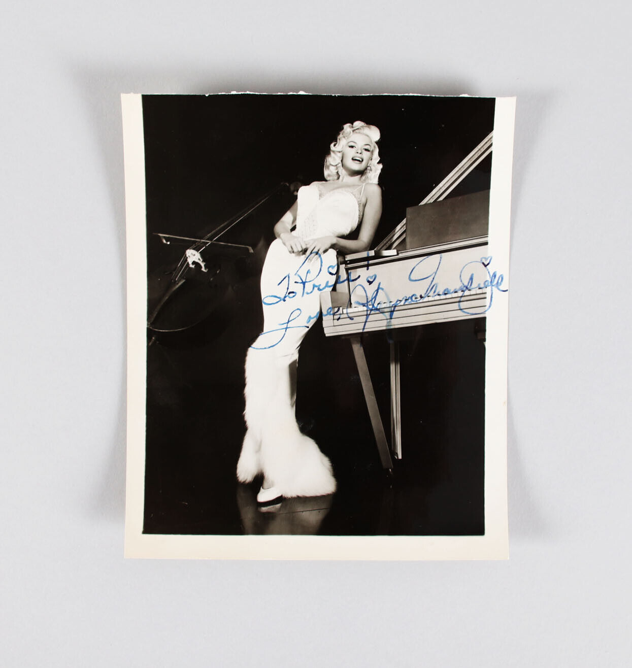 Jayne Mansfield Signed Photo Poster painting - COA JSA