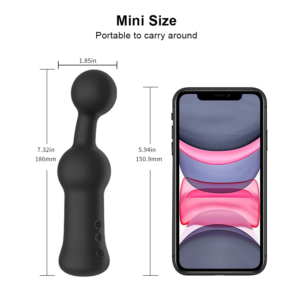 Anal Plug Male Masturbator Rotary Vibrating Bead Stimulator Butt Plug Rosetoy Official