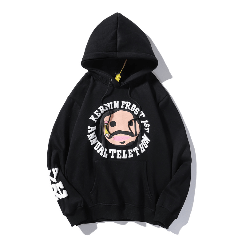 Co-Branded Charity Hoodie Cartoon Printed Sweater Men and Women Hooded Jacket