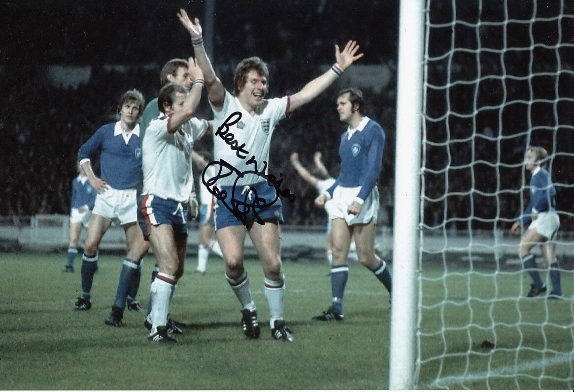 England Hand Signed Joe Royle Photo Poster painting 12x8.