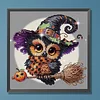 Diamond Painting - Partial Special Shaped Drill - Halloween Owl(Canvas|30*30cm)