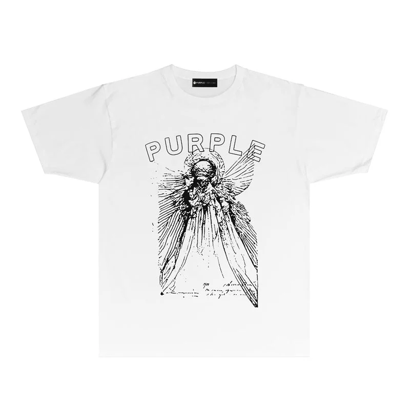 Purple 2023 new fashion T-shirt short sleeves