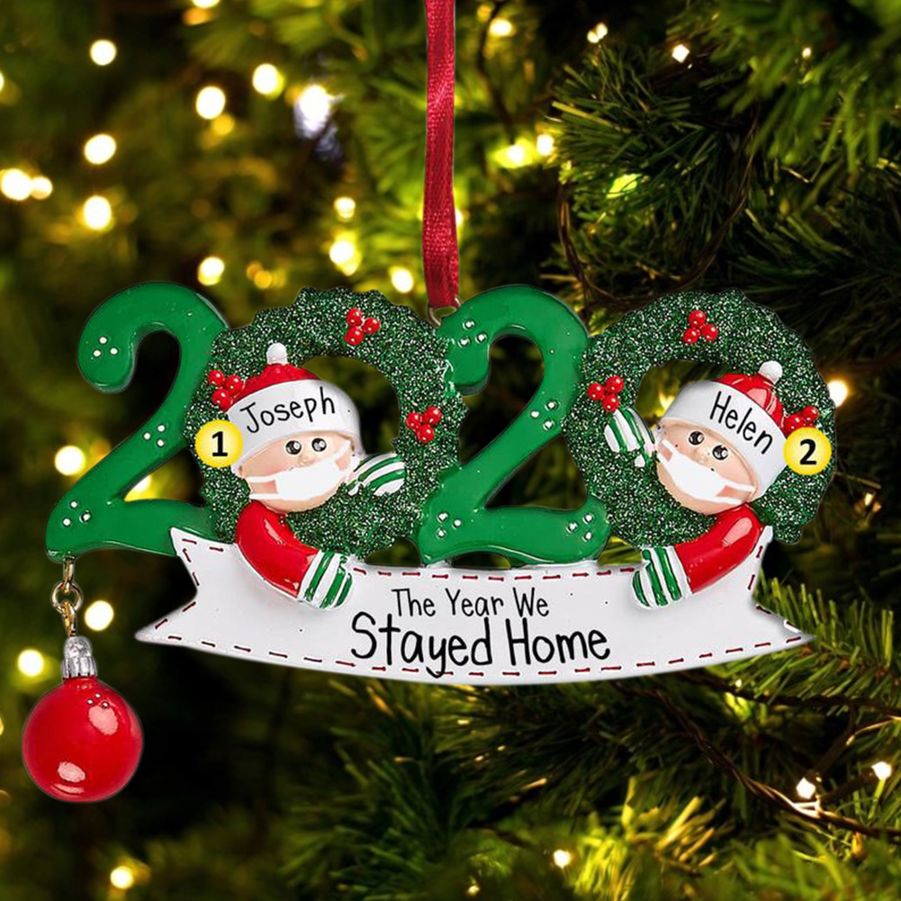 

DIY Name Blessings Pendant Snowman Mask Christmas Tree Hanging DIY Ornament, 501 Original