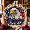 Eagle America 250th Anniversary-DIY Embroidery Kit with Pattern Cotton Threads Needles Hoop 30*30cm tapestrymarket