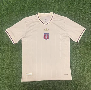 2024/2025 Lyon 75th Anniversary Edition Off White Football Shirt 1:1 Thai Quality