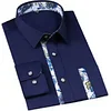 High-end flower collar men's shirt