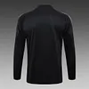 2024/2025 Real Madrid Half-Pull Training Suit Black Football Shirt 1:1 Thai Quality
