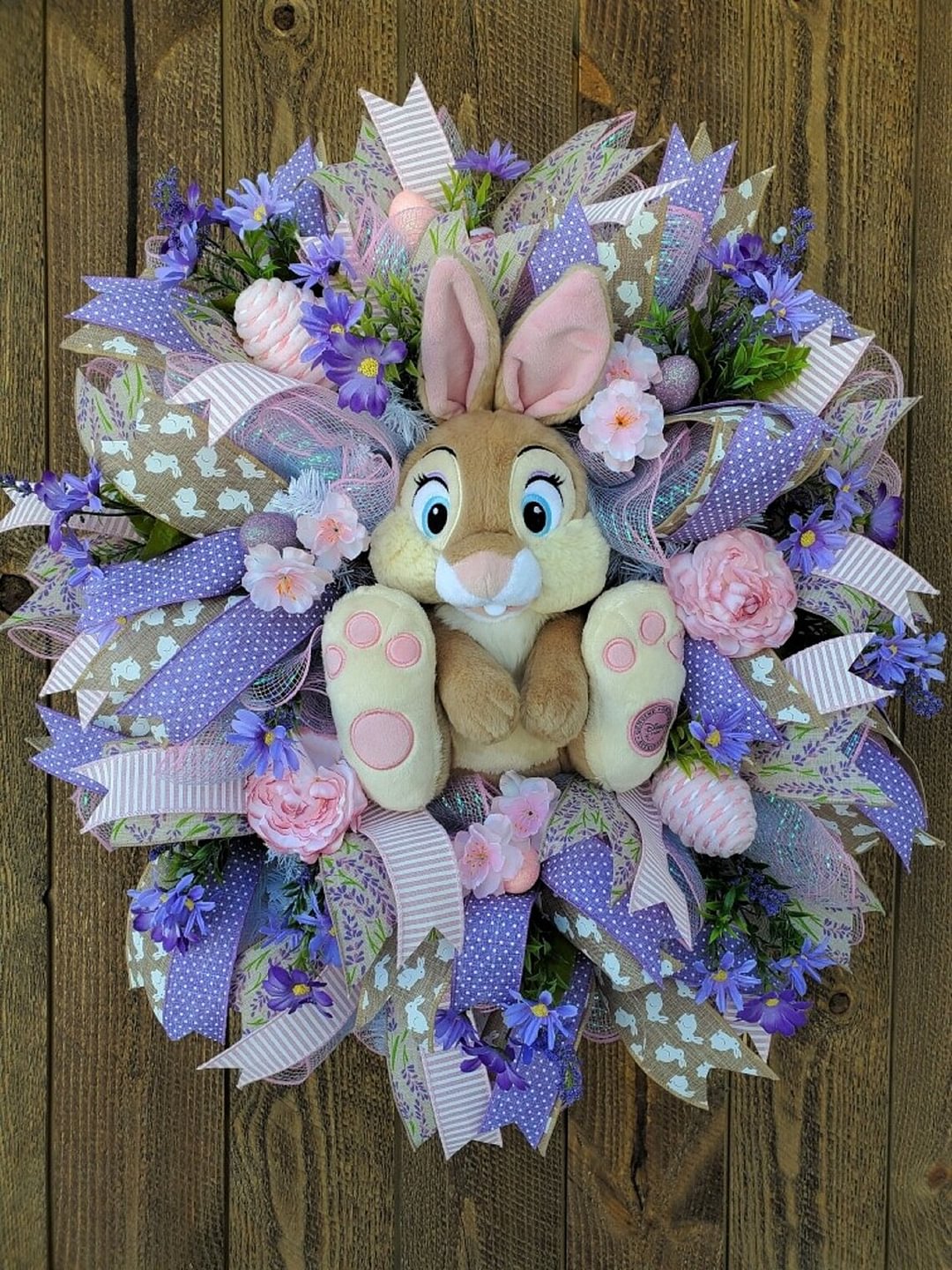 🐰Spring Wreath for Front Door Easter Bunny Wreath