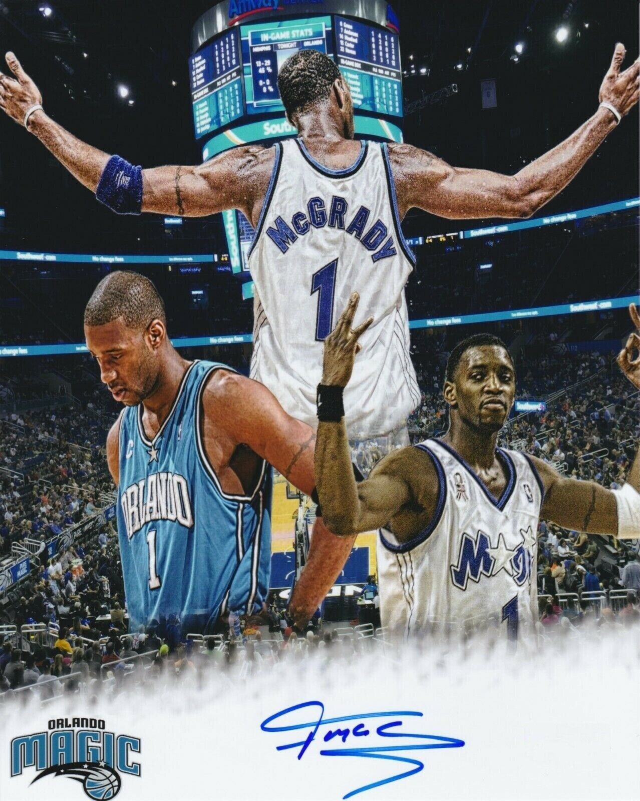 Tracy McGrady Autographed Signed 8x10 Photo Poster painting ( Magic ) REPRINT