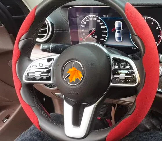 Car Anti-Skid Plush Steering Wheel Cover（2PCS）