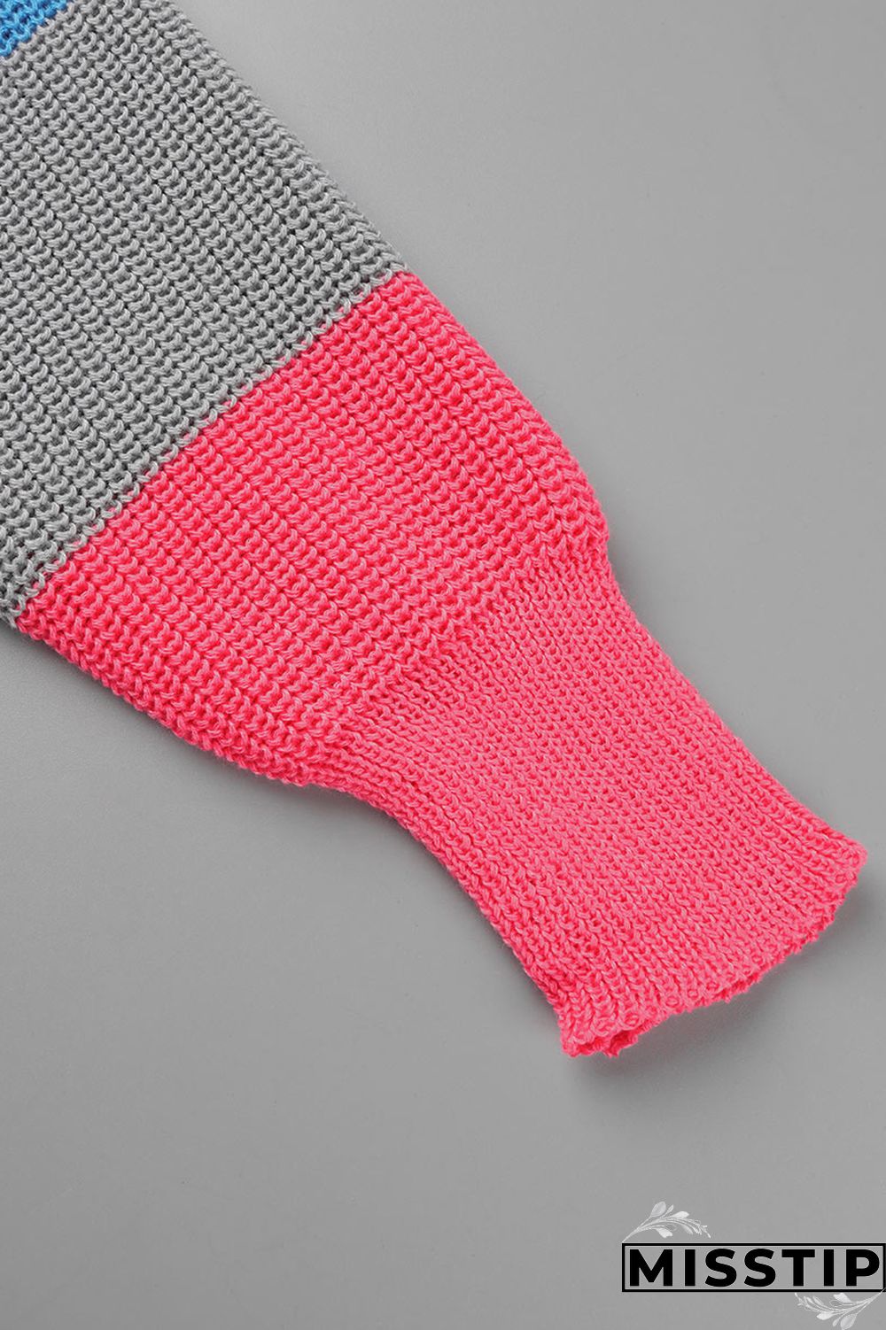 Blue Plus Size Daily Striped Cardigan