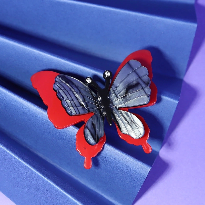 Minimalist Classic Style Pin Butterfly Arylic Stoving Varnish Unisex Brooches