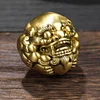Pure brass fortune-bringing Pixiu fitness ball handle piece birthday gift for the elderly to relieve stress solid massage ball