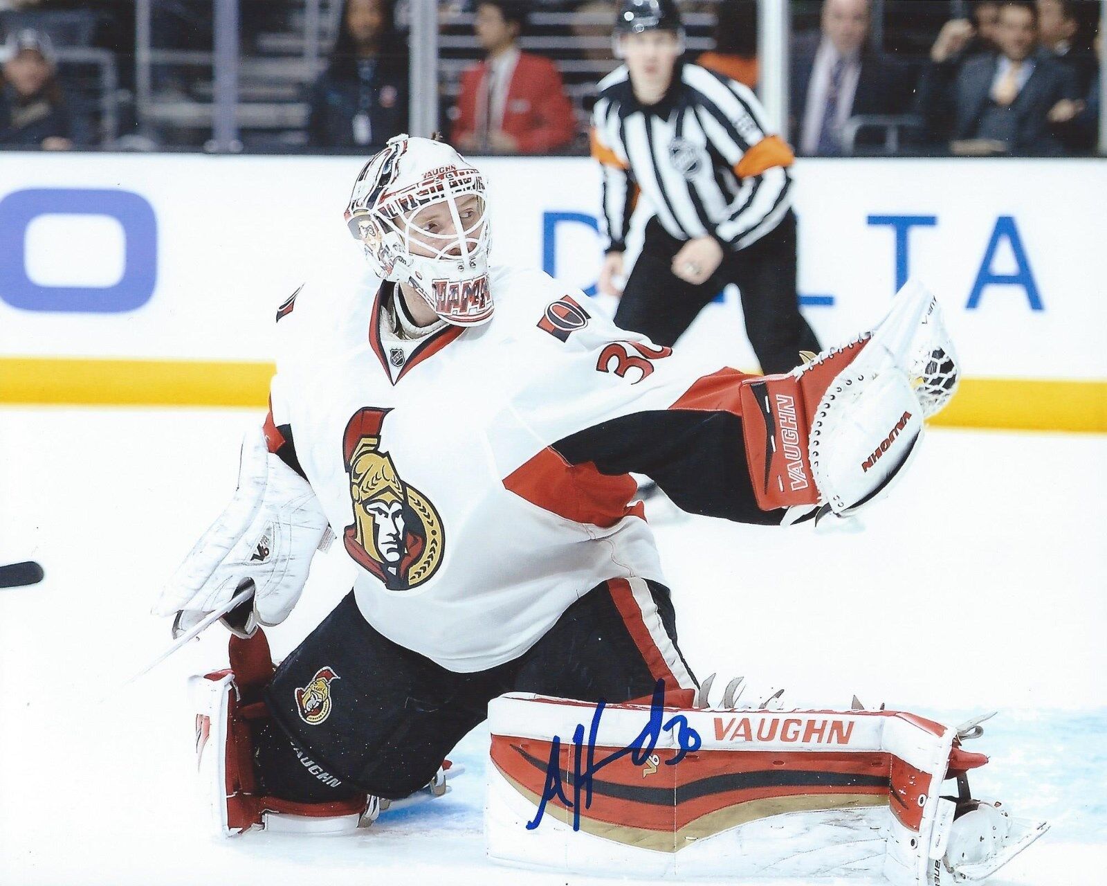 Andrew Hammond Signed 8x10 Photo Poster painting Ottawa Senators Autographed COA B