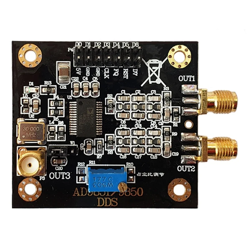 AD9850 Signal Generator Module DDS Sine Wave Generators Sine Wave Square Wave Adjustable Duty Cycle Waveform Generator