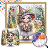 (40*40cm)Forest Elf - Round AB Drill Diamond Painting
