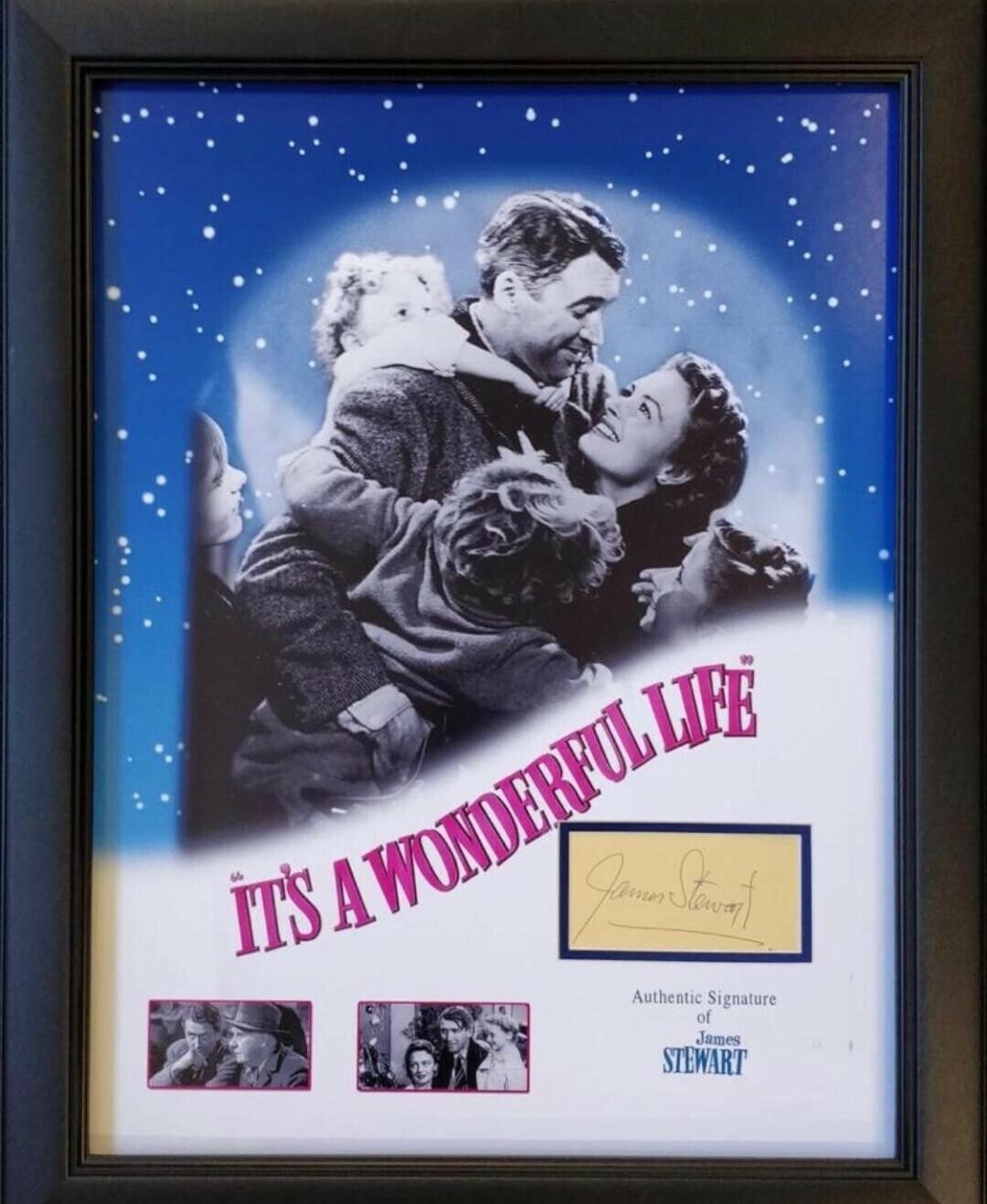 James Stewart Signed Autograph Presentation 'It's A Wonderful Life'  AFTAL