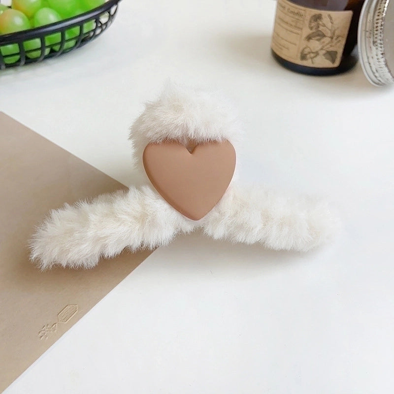 Minimalist Solid Color Arylic Hair Claws 1 Piece