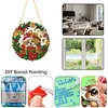 Crystal Mosaic Window Hanging Kit Christmas Puppy Giftbox 9.45x9.45in